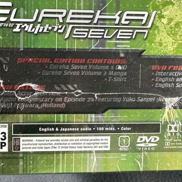 Eureka Seven Special Edition Set Vol 5 DVD Volume 3 Manga And T-Shirt New - Picture 8 of 9